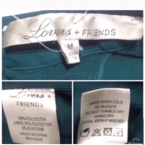 Lovers + Friends Lily Dress in Emerald Size Medium - Picture 7 of 7